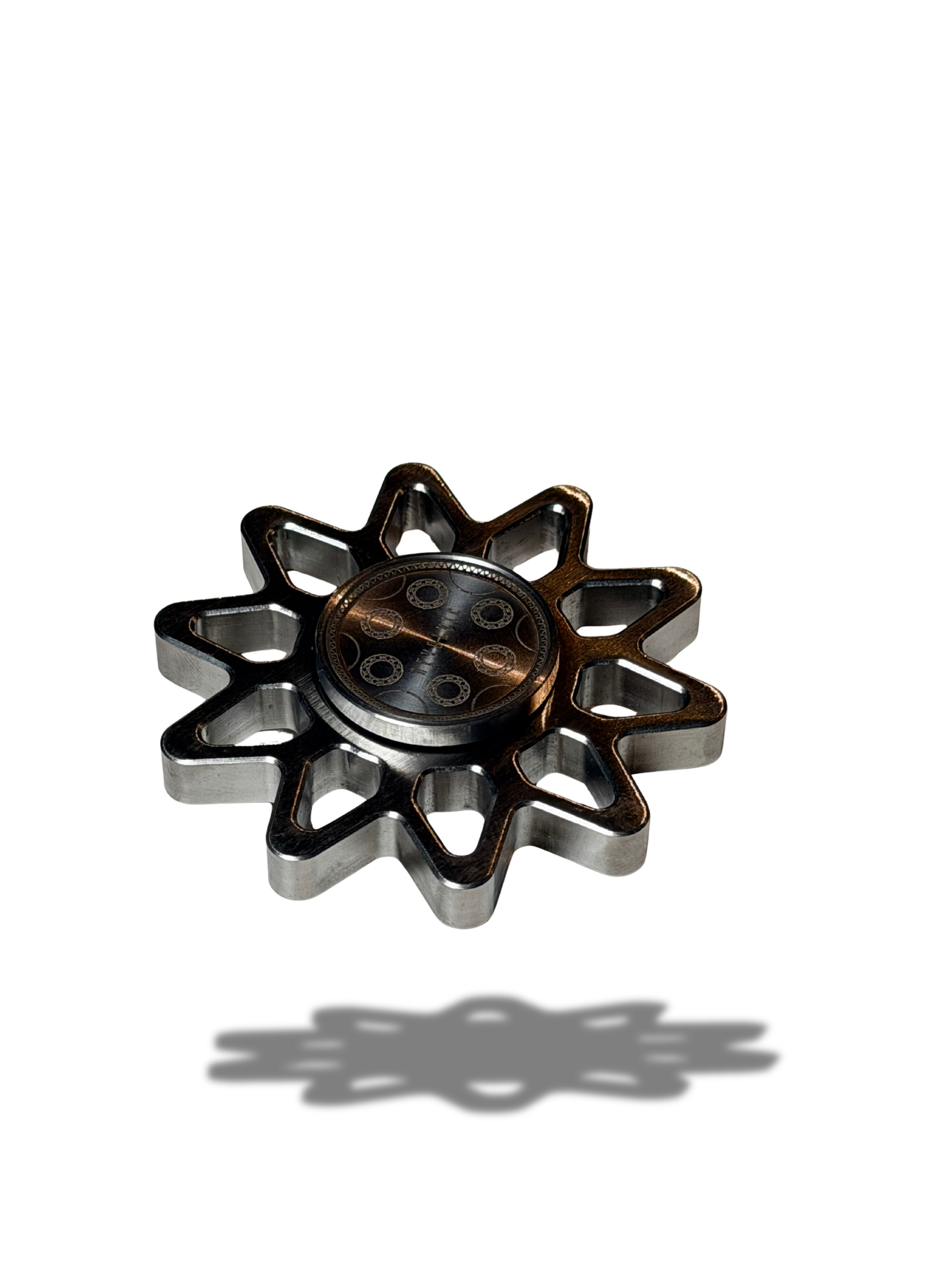 Titan Gear Spinner – Premium Gunmetal Fidget Toy | Crown TCG