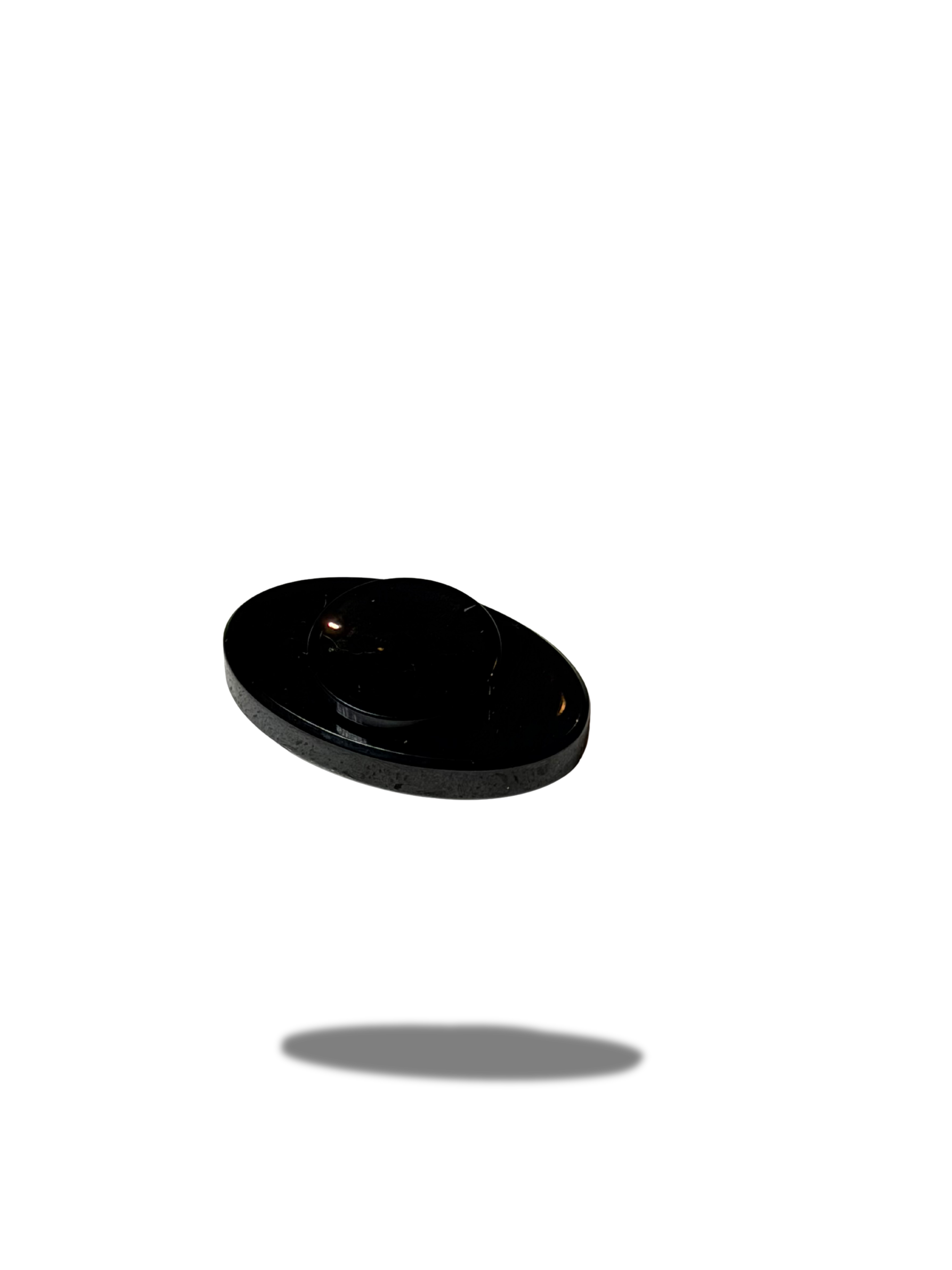 Stealth Disc Spinner – Premium Black Metal Fidget Toy | Crown TCG