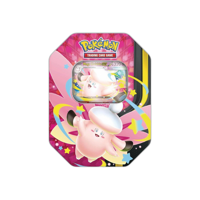 Pokémon TCG Mega Moonlit Tin - Mega Clefable ex (transparent)
