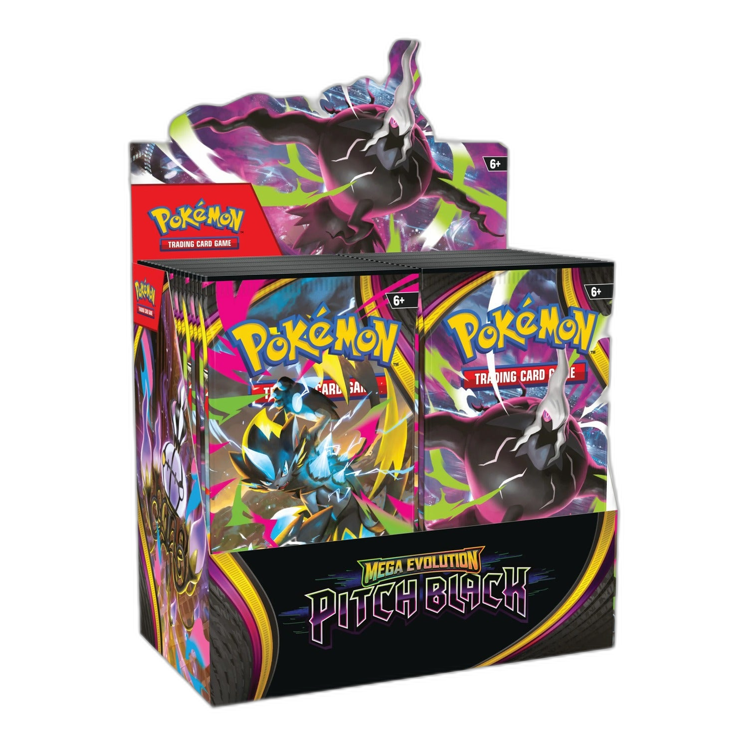 Pokémon TCG Mega Evolution Pitch Black Booster Display Box (transparent)